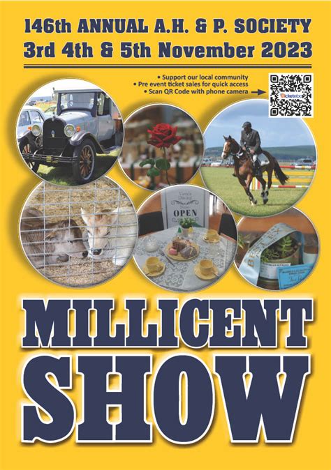 millicent show 2023|millicent show times.